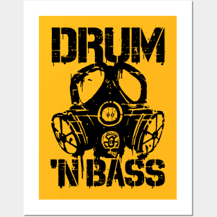 Drum N Bass Gasmask Posters and Art